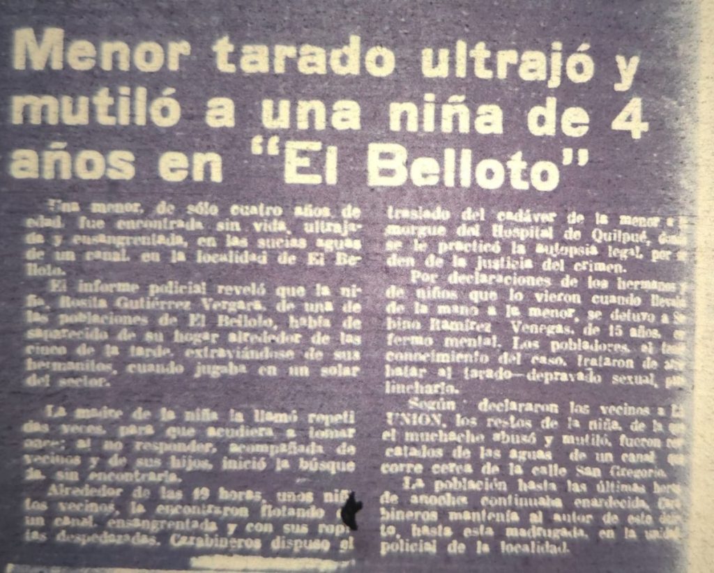 Destapan brutal crimen de "El Sabino": ultrajó y mutiló a niña de 4 años en El Belloto