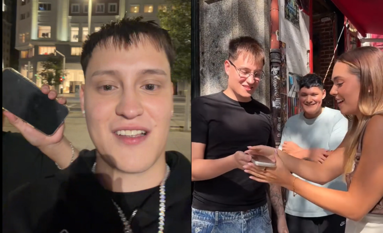 Kidd Voodoo se hizo viral tras encontrar y devolver celular en España: pertenecía a una influencer
