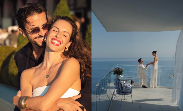Marco Ferri le hizo romántica propuesta de matrimonio a su pareja Sarah: 