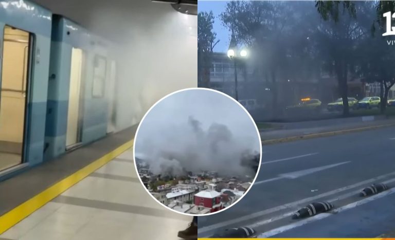 Emergencia en Metro de Santiago: un vagón terminó destruido tras incendio