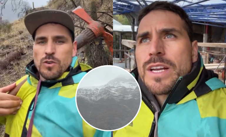 Pangal Andrade tuvo que tomar medidas por fuerte sistema frontal: advirtió riesgo en Cajón del Maipo