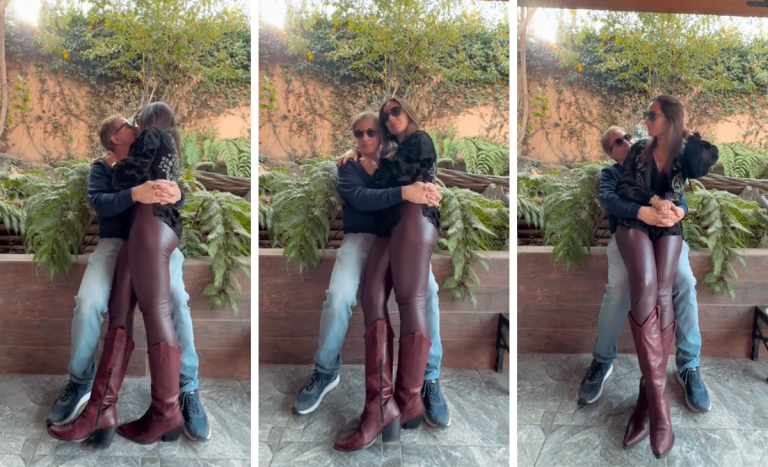 Rosario Bravo respondió a negativos comentarios en romántico registro donde aparece con su esposo