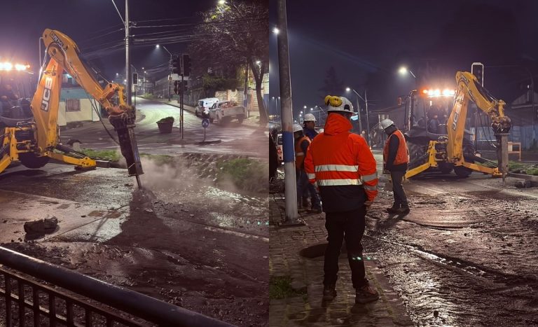Sectores del Gran Concepción sin agua por rotura de tubería: ¿a qué hora volvería el servicio?