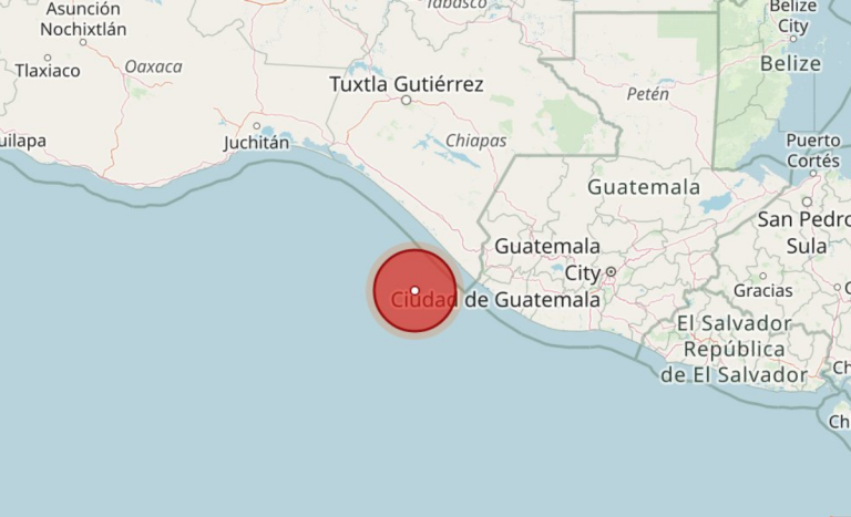 SHOA descartó riesgo de tsunami para Chile tras terremoto 7,4 que sacudió al sur de México