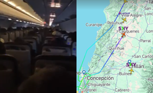 Frente de mal tiempo impidió aterrizaje de avión en Concepción: pasajeros captaron el momento