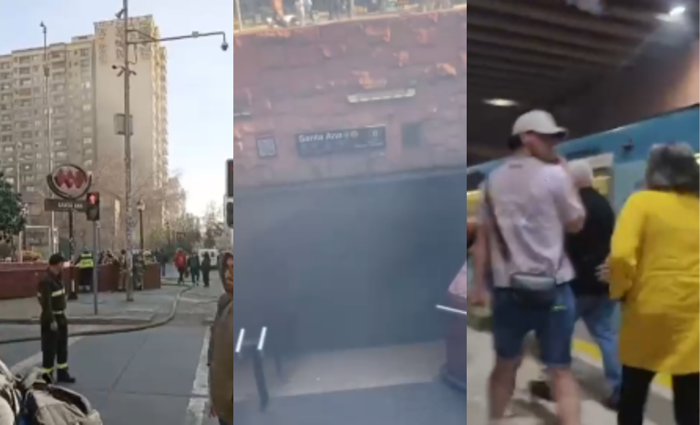 VIDEO | Cierran estación de Metro Santa Ana por nueva emergencia por emanación de humo