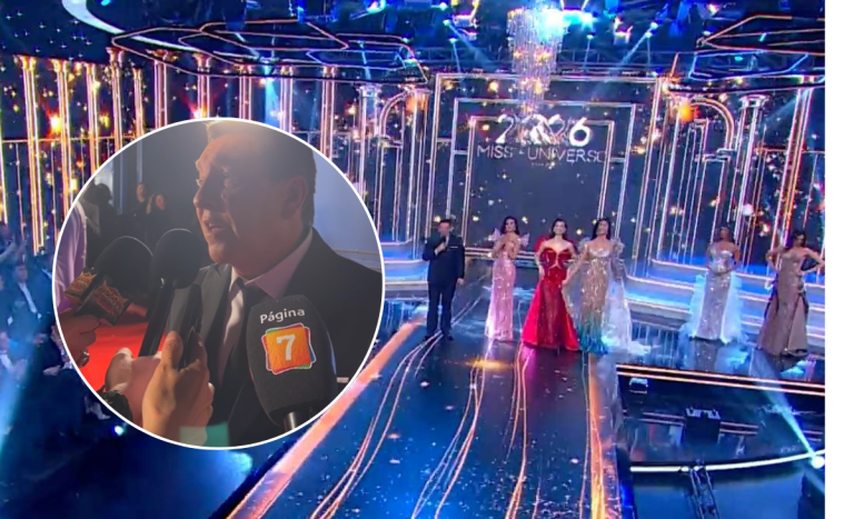 Julio César Rodríguez e impresiones en final de Miss Universo Chile: 