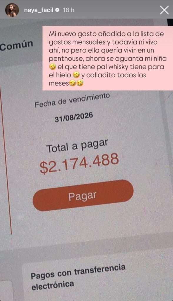 Gasto común de Naya Fácil por penthouse en Las Condes