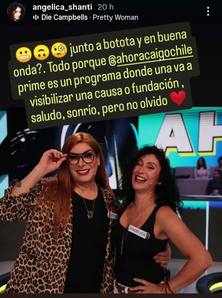 Angélica Sepúllveda y Bototas en Ahora Caigo Prime