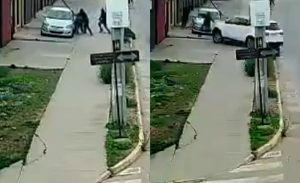Registro captó el momento exacto en que conductor atropelló a delincuentes tras asalto en La Serena