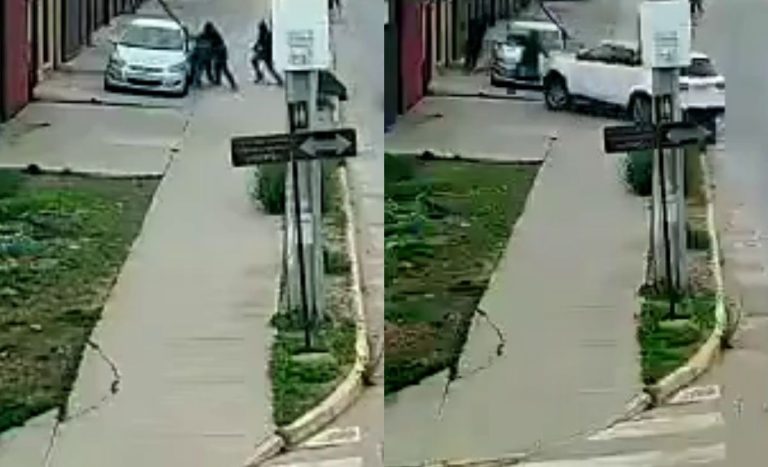 Registro captó el momento exacto en que conductor atropelló a delincuentes tras asalto en La Serena