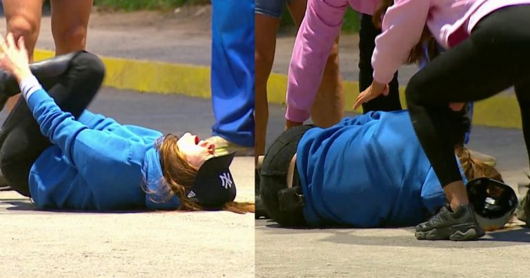 Julia Fernandes sufrió dolorosa caída en Vecinos al límite: debió intervenir personal de enfermería