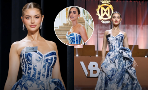 Inspirado en Loza Penco: Ignacia Fernández se lució en Miss Mundo con vestido que usó Fran Virgilio
