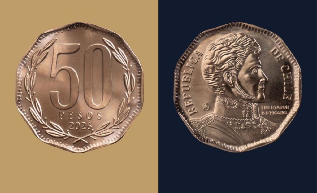 Banco Central renovó monedas de $10 y $50