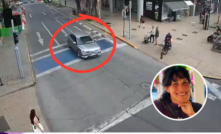 Cámaras captaron recorrido del vehículo que atropelló a Paz Ramírez en Providencia