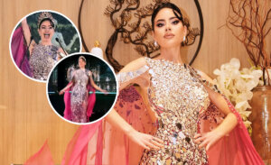 Ignacia Michelson sufrió inesperado traspié en presentación del Miss Grand: alcanzó a afirmarse