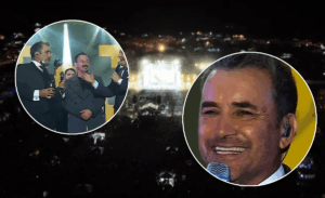 Julio César bromeó a Douglas sobre el escenario por su quiebre No sé si estás en condiciones