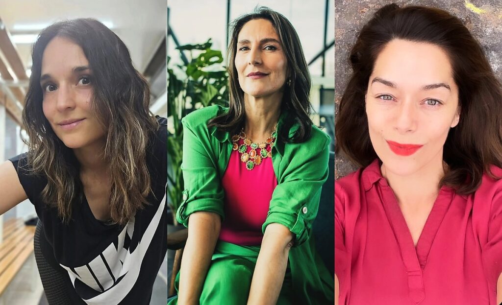 María José Bello, Francisca Imboden y Elvira Cristi, animadoras de TV+