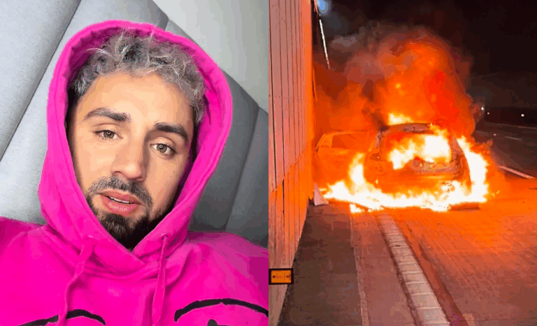 ExGran Hermano, Bambino, relató dramático incendio de su auto en autopista: 