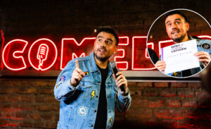 César Antonio Campos superó examen final y debutó en la comedia con rutina sobre TV y vivencias personales