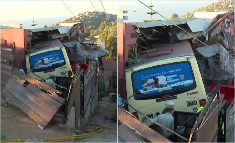 Chofer de micro que desbarrancó y cayó sobre vivienda en Playa Ancha dio positivo a cocaína
