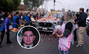 El emotivo último adiós al carabinero Cristopher Aguilera: recibió doble reconocimiento póstumo