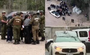 Con fuerte resguardo policial e incidentes: cortejo de El Poroto llegó a cementerio en San Bernardo