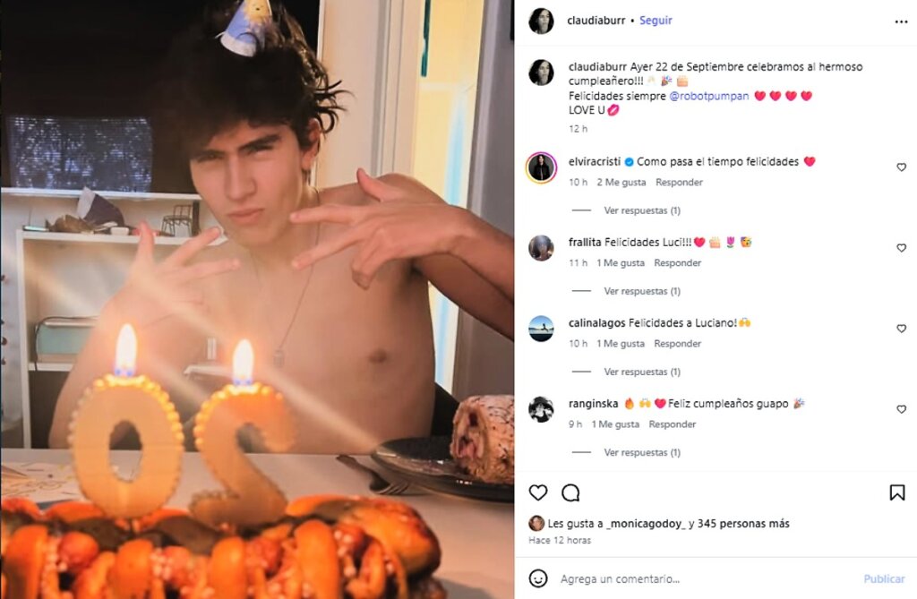 Claudia Burr compartió emotivo saludo por sus 20 años