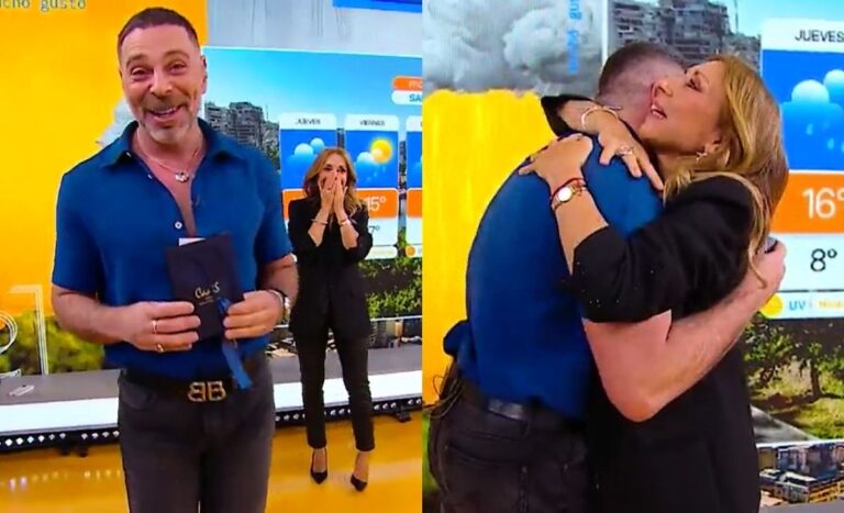 José Antonio Neme sorprendió con especial gesto a Karen Doggenweiler en Mucho Gusto: 