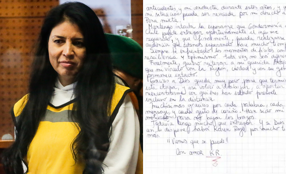 Revelan contenido de carta escrita por exalcaldesa Karen Rojo desde la cárcel: 'Con amor…'