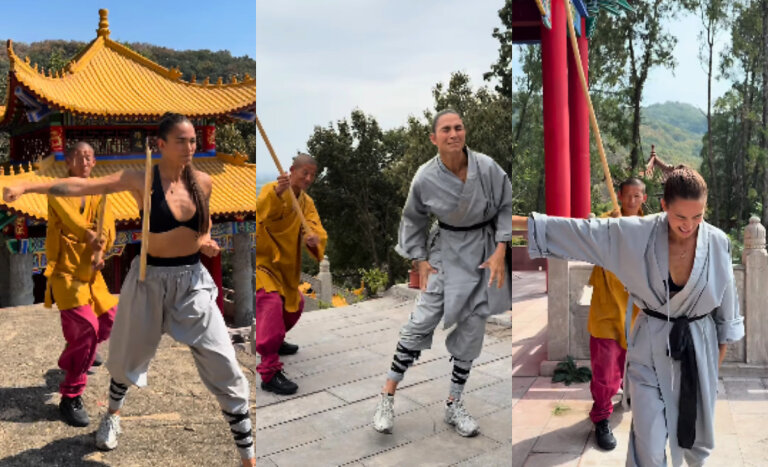Maestros de Lisandra Silva revelaron parte del duro entrenamiento Shaolin que realiza en China