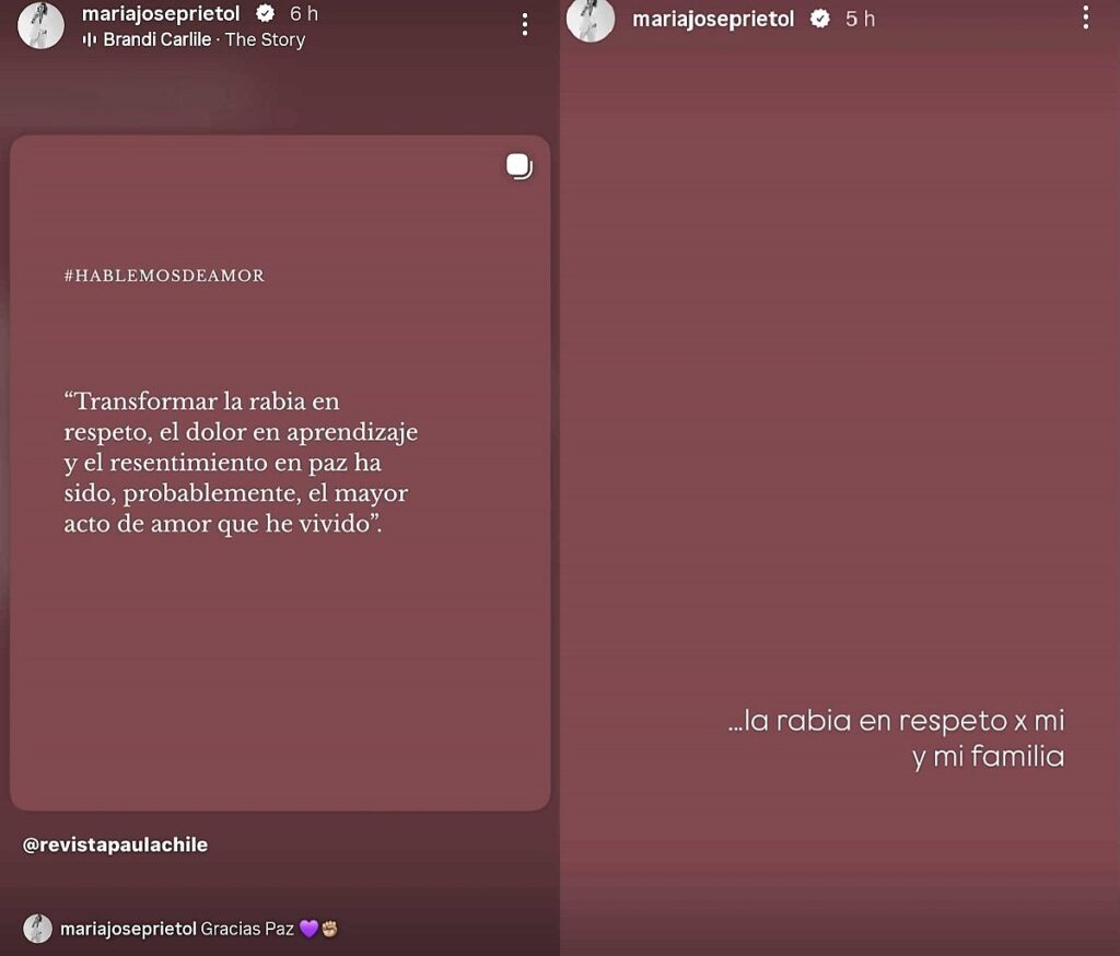 Reflexión de María José Prieto a dos semanas de la muerte de su hermana Paz Ramírez