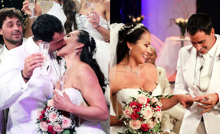 Paula Pavic y Camilo Huerta se casaron en ‘Vecinos al Límite’: inesperado invitado llegó a la boda