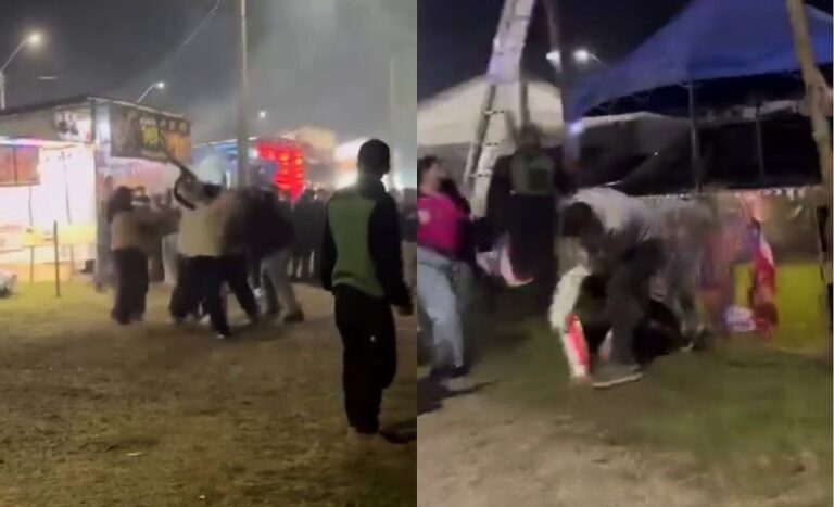 Primer día de fondas terminó a los golpes: registran brutal riña durante Fiestas Patrias en Coronel