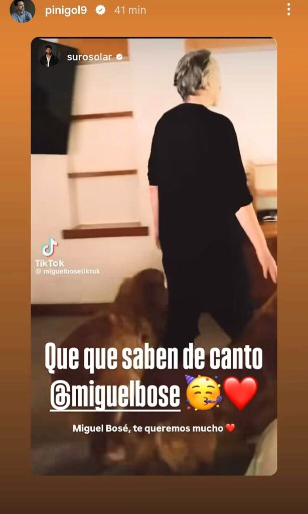 Mauricio Pinilla reaccionó a la publicación de Miguel Bosé sobre su comentada participaciión en Fiebre de Canto