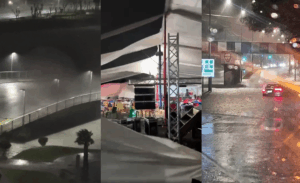 Sistema frontal golpeó al Gran Concepción: lluvias, cortes de luz y fondas suspendidas