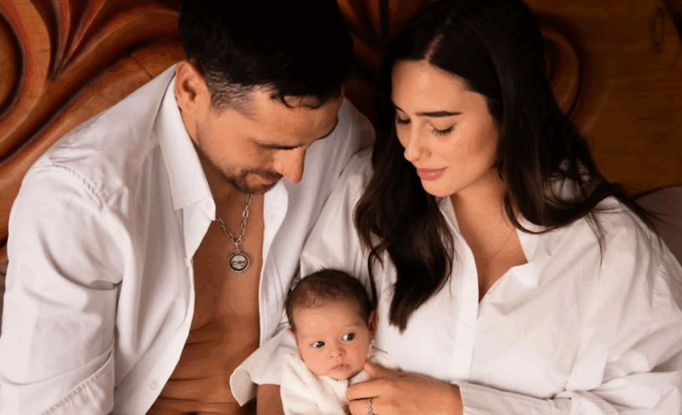 Con tierna tradición familiar: Pangal y Melina celebraron el primer año de su hija Alanna