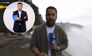 Despacho en vivo terminó abruptamente ola gigante arrastró a periodista y camarógrafa en España