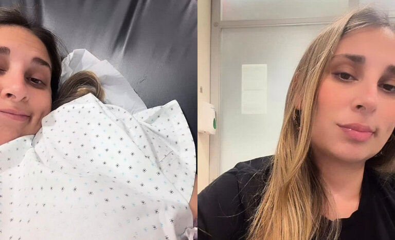 Perla Ilich preocupó con foto desde centro médico: terminó hospitalizada por un quiste