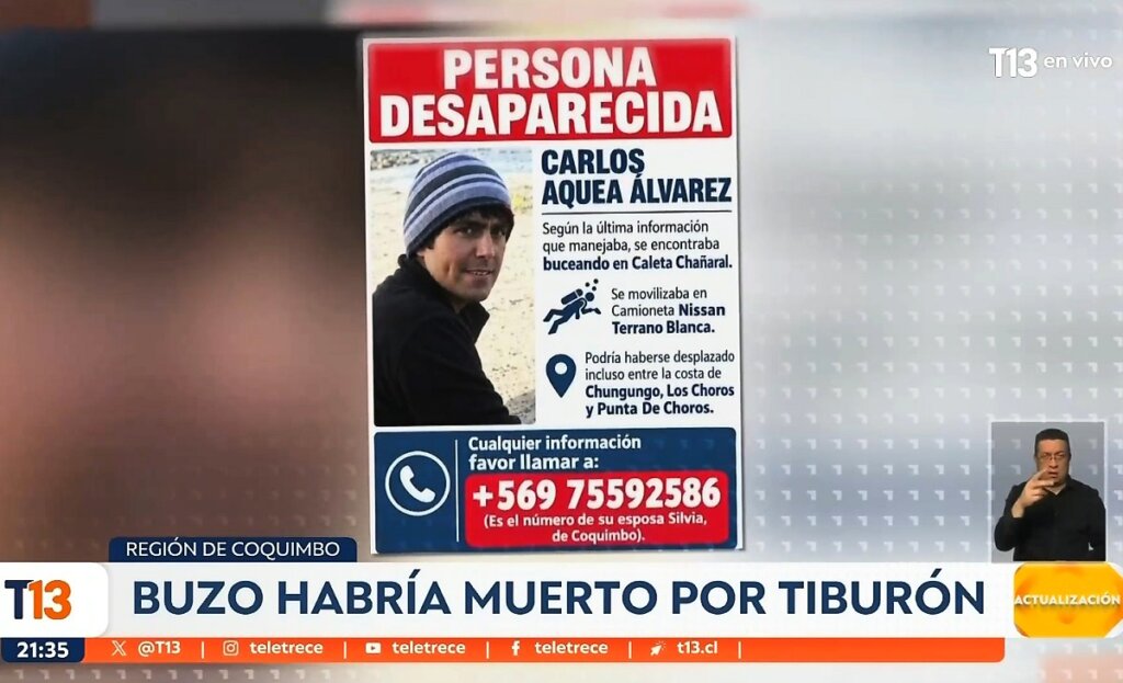 Carlos Aquea, buzo desaparecido en Coquimbo