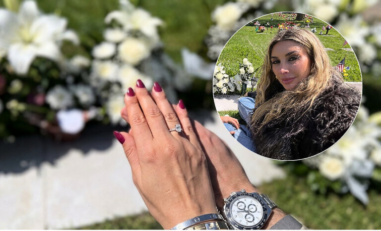 La emotiva visita de Camila Andrade a la tumba de su padre previo a su matrimonio: 