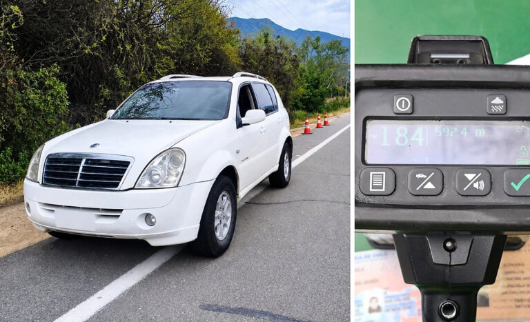 Conductor fue detenido por circular a 184 km/h en Curacaví: vehículo estaba a nombre de diputado