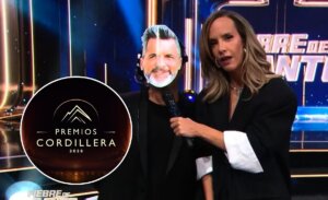 Zapatito sorprendió a Diana con máscara de Cristián Sánchez: llamó a votar en Premios Cordillera