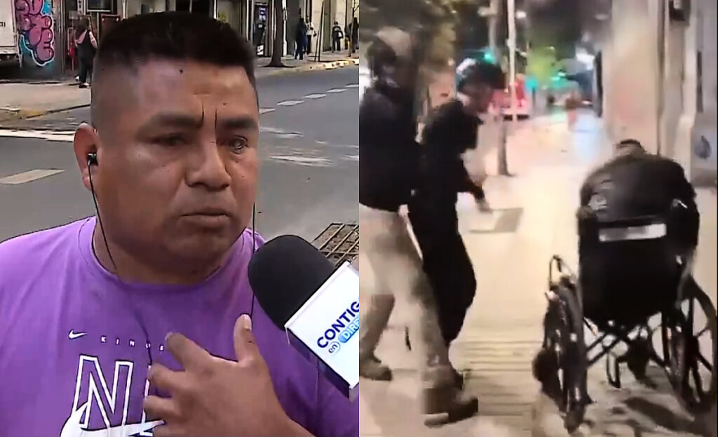 Hombre en silla de ruedas denuncia agresión de guardias municipales en Santiago: "Me golpearon"