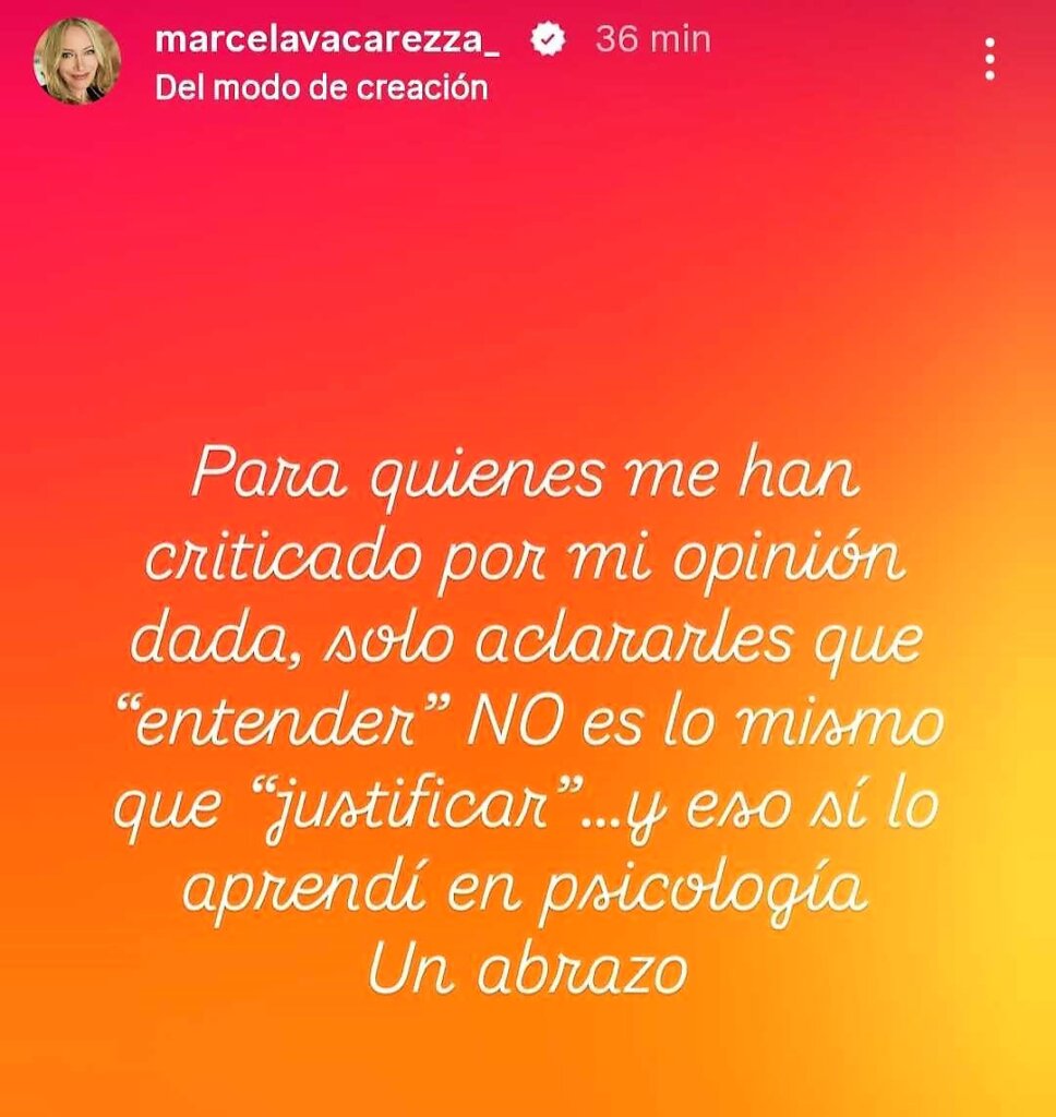 Marcela Vacarezza responde a crítica de Fran García-Huidobro
