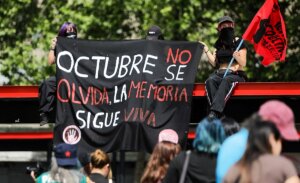 Movilizaciones por los siete años del estallido social en Santiago